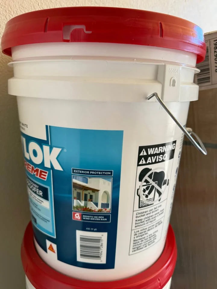Actual inventory photo — DRYLOK Extreme Masonry Waterproofer — Bright White — 5 Gal — angle 2
