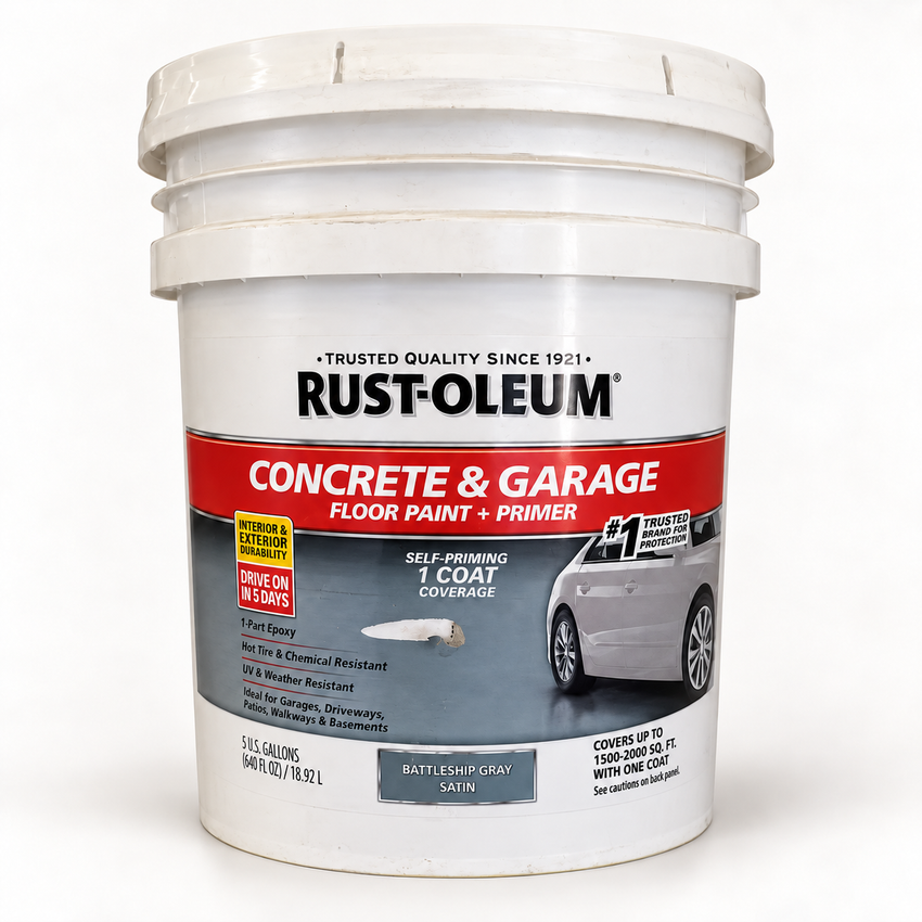 Rust-Oleum 1-Part Epoxy — Battleship Gray — 5 Gal