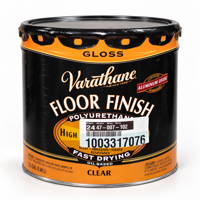 Varathane Oil-Based Floor Polyurethane — Clear Gloss — 2.5 Gal